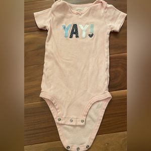 Carters baby girl “Yay” shirt